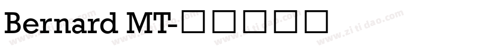 Bernard MT字体转换